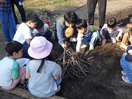 ちびっこ!焚火体験