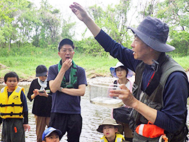 春の木曽川の生きものさがし