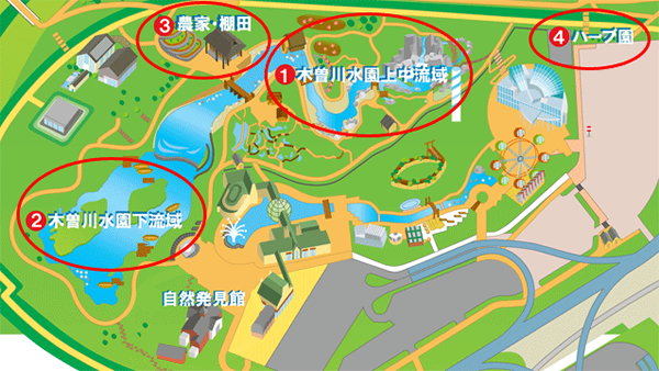 河川環境楽園の地図
