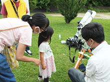 星空観察会「黒点あるかな?安全な太陽の観察に挑戦!」