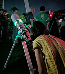 星空観察会　「宵の明星・金星と夏の星雲・星団を見よう」　
