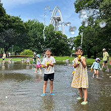水てっぽうで遊ぼう！