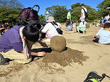 サンドアート体験コーナー