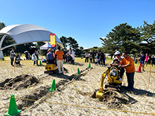 ちびっこ建設機械体験