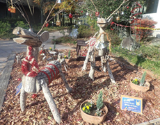 クリスマスオブジェなどの装飾