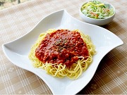 ミートソースパスタ