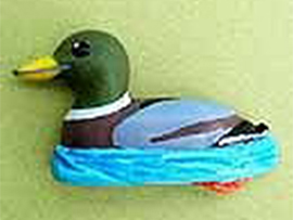 カモと言えばこのカモ！マガモのバッジづくり