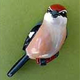 小さな猛禽類!モズのバッジづくり