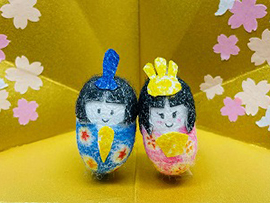 まゆだまのひな人形