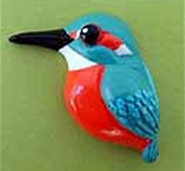 カワセミのバッジづくり