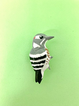 身近なキツツキ!コゲラのバッジづくり