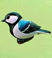 おしゃれなネクタイ!?シジュウカラのバッジづくり