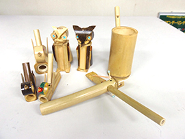 音を楽しむ竹細工