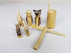 音を楽しむ竹細工