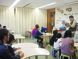 冬の連続講座　野生動物の生活のぞき隊　～水抜き中の木曽川水園～