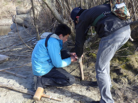 冬の連続講座野生動物の生活のぞき隊～木曽川編～