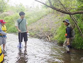 春の木曽川の生きものさがし