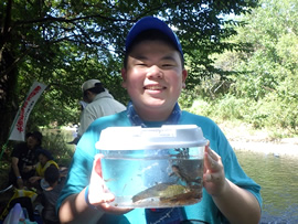 夏の木曽川の生きものさがし