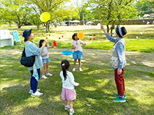 ふれあいまつり「皿回し体験」