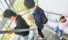 展望階100メートルからの階段くだりに挑戦！