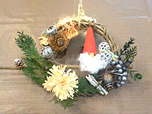 ツルでクリスマスリースを作ろう
