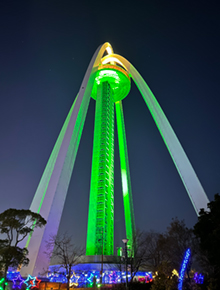 クリスマス・クリスマスイブ限定　タワー特別ライトアップ