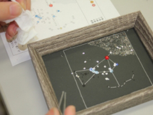 ラインストーンで星座を作ろう！
