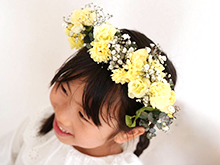 モッコウバラの花冠を作ろう