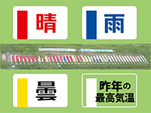 夏の巨大気温グラフ