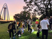 138昆虫調査隊 夜の公園探検編